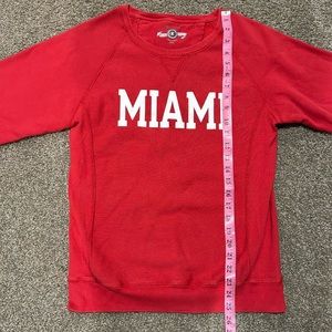 Womens Miami of Ohio red sweatshirt size medium